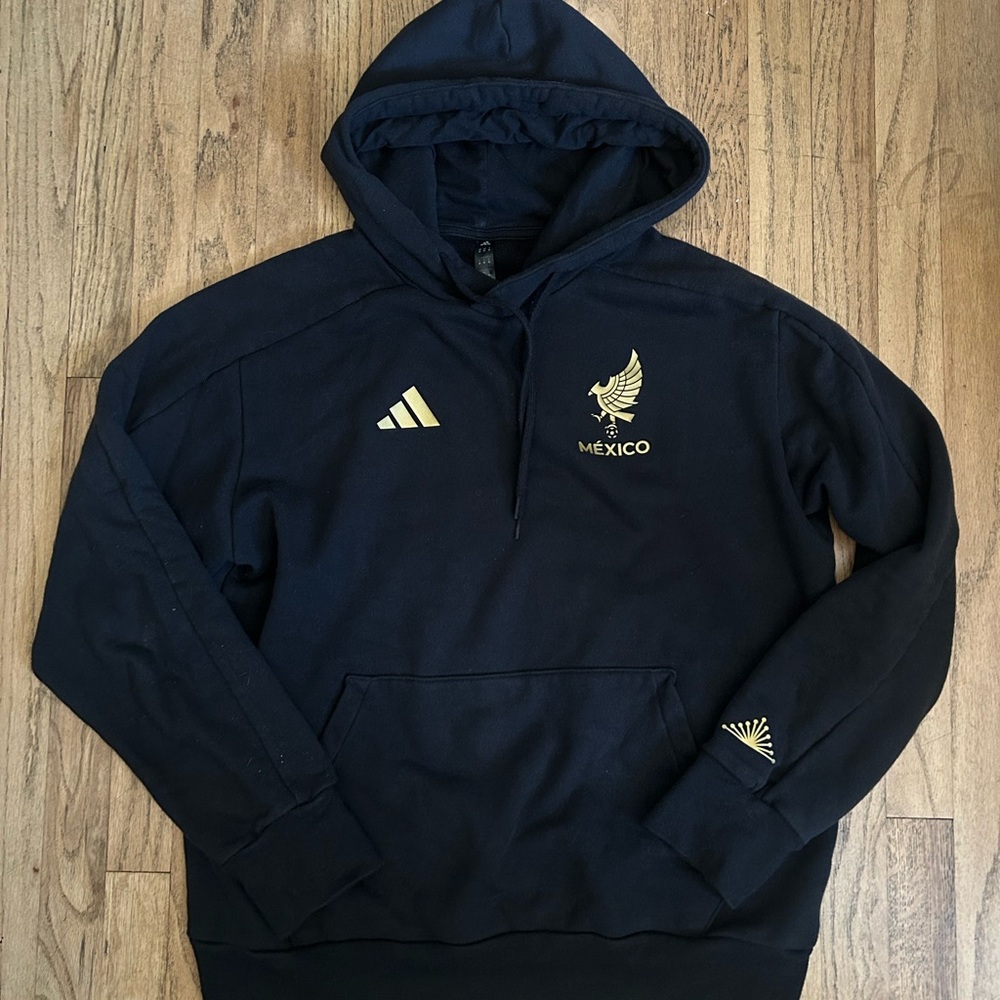 Adidas Mexico Men's Black Hoodie